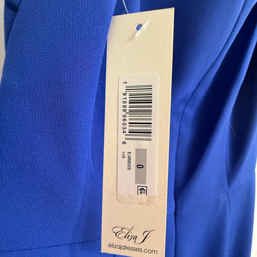 Eliza J NEW WITH TAGS Royal Blue Off-Shoulder Gown - Size 0 - Picture 8 of 8